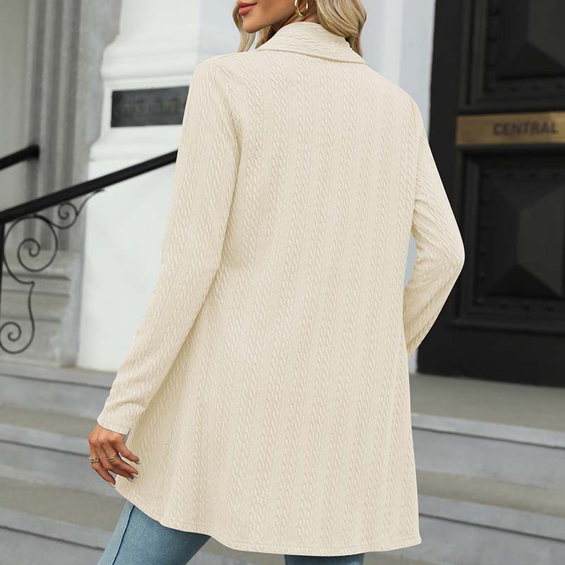 Long Sleeve Solid Color Cardigan