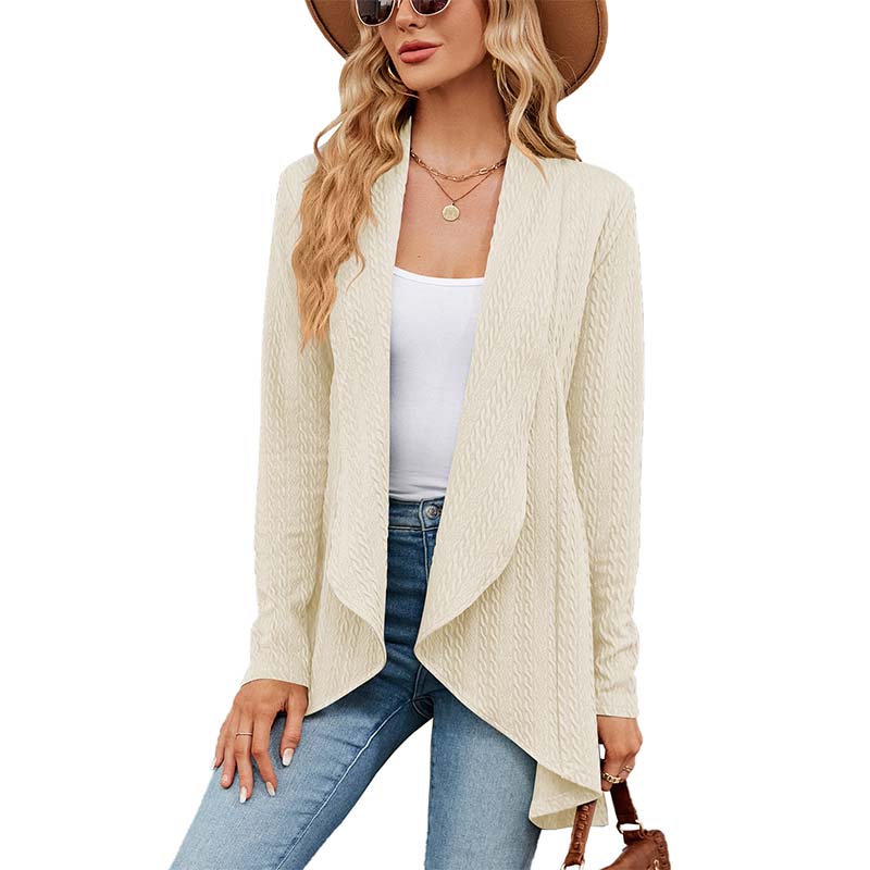 Long Sleeve Solid Color Cardigan