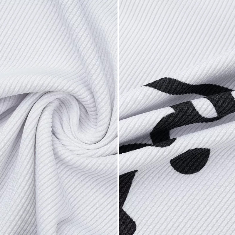 Two-piece Set of Pit Stripe Letter Printing